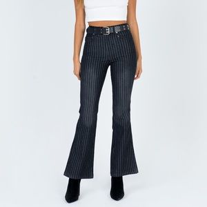 Princess Polly Black Flare Jeans